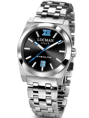 Locman Men's Watches Stealth Steel Blue 020300BKFSK0BR0