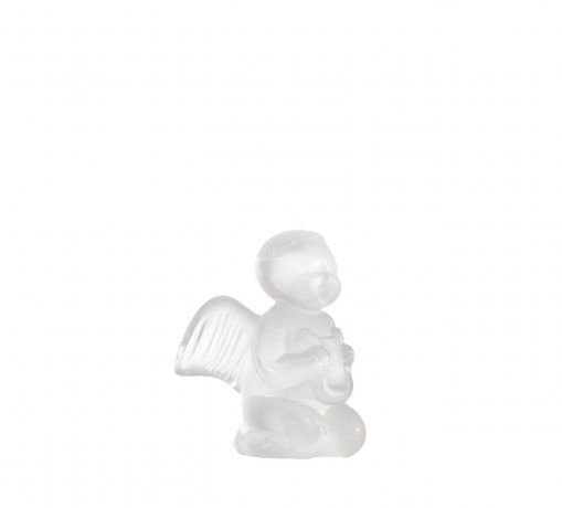 Lalique Figure Cherub Angel with Lyre 1212100