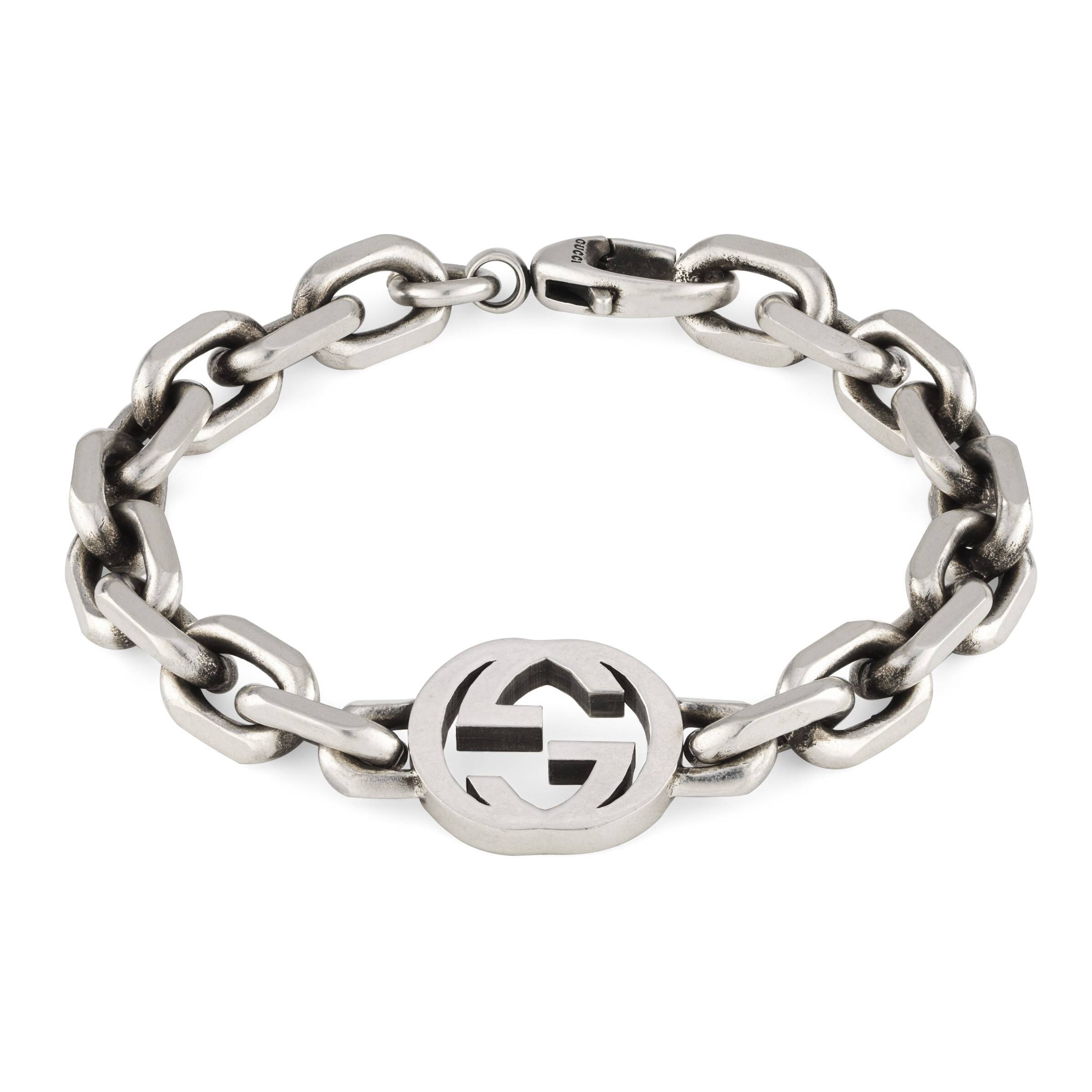 Gucci Interlocking G Bracelet in Silver YBA627068001