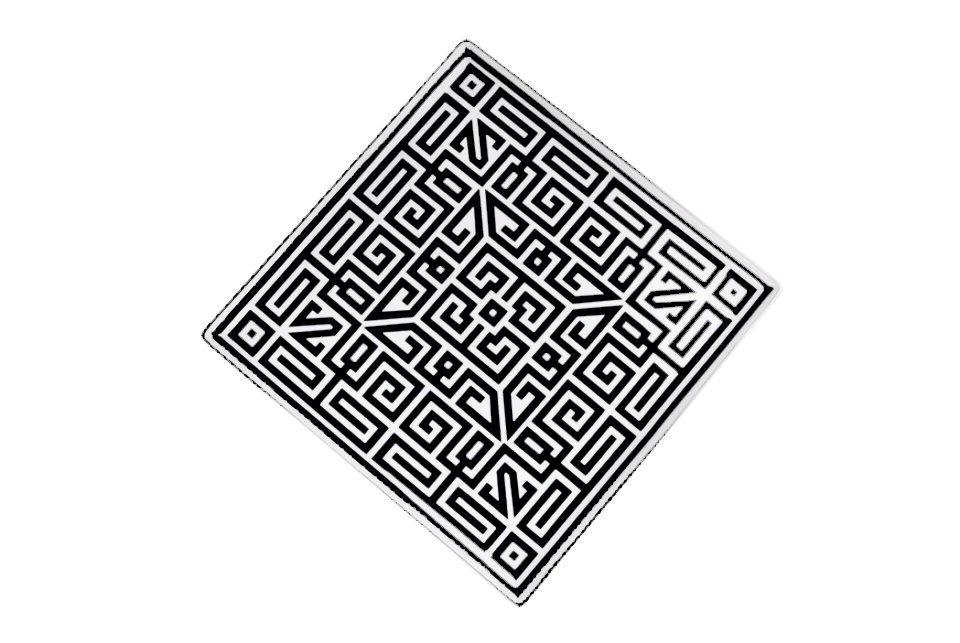 Ginori Labirinto Black Tin Plate