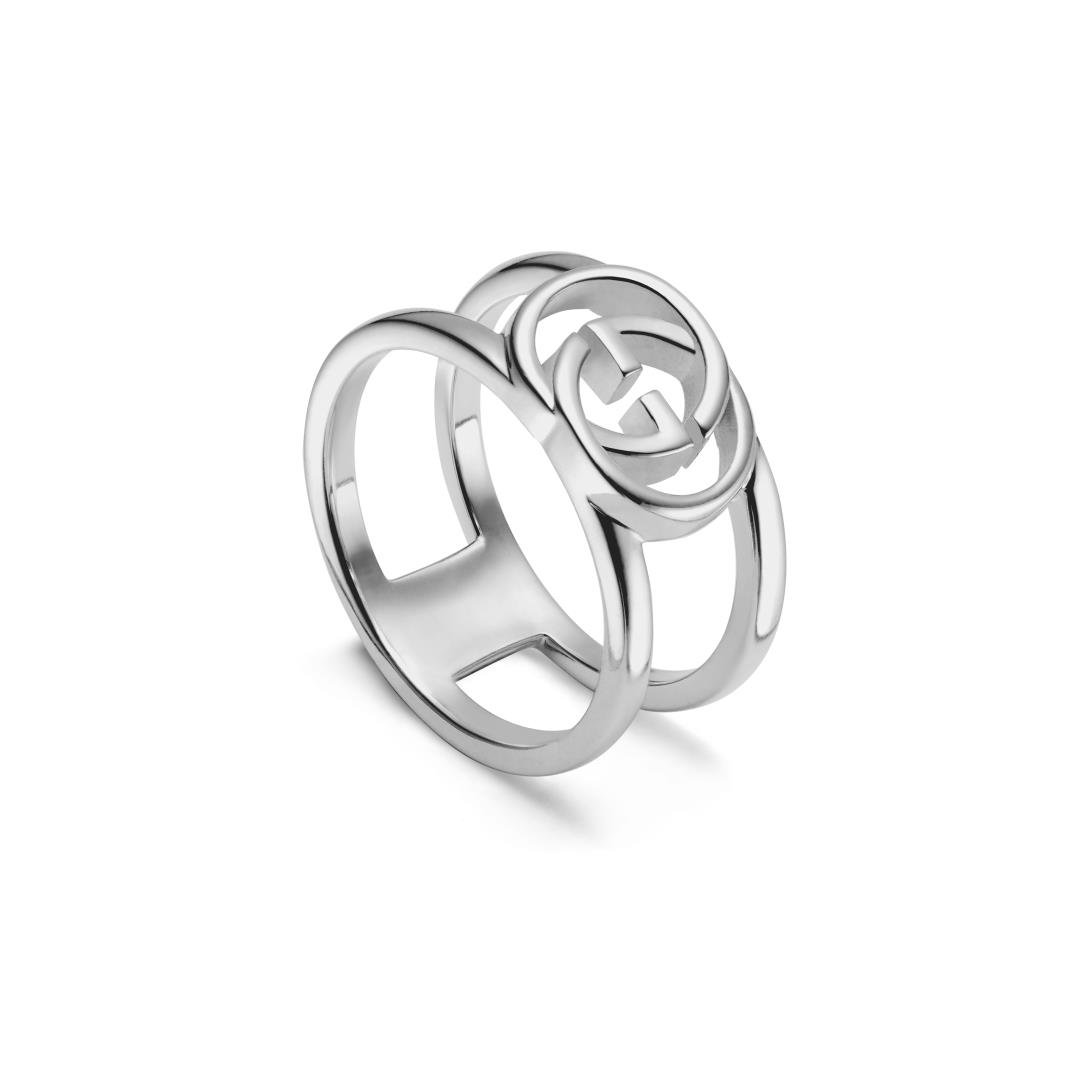 Gucci Interlocking G ring in sterling silver YBC295716001