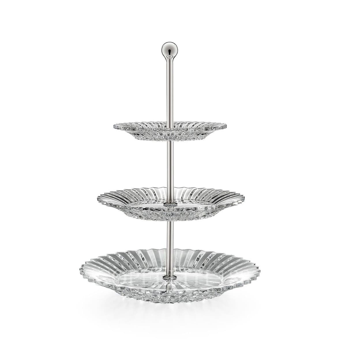 Baccarat 3-Tier Cake Stand