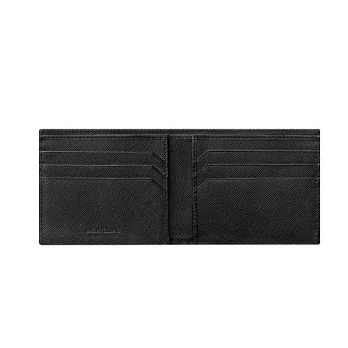 Montblanc Sartorial Wallet, Leather, Jacquard, Black, Cards, 128576