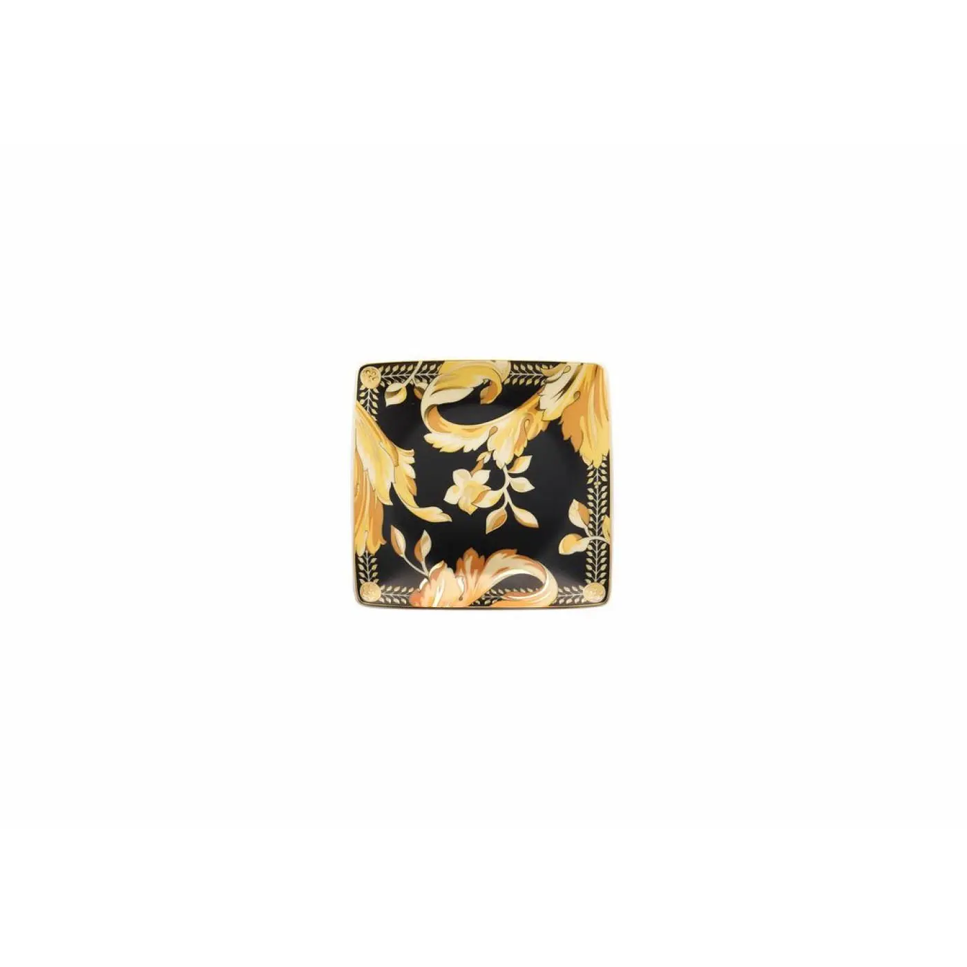 Coppetta piana Versace Rosenthal decoro Vanity rifinitura oro 11940-403608-15253