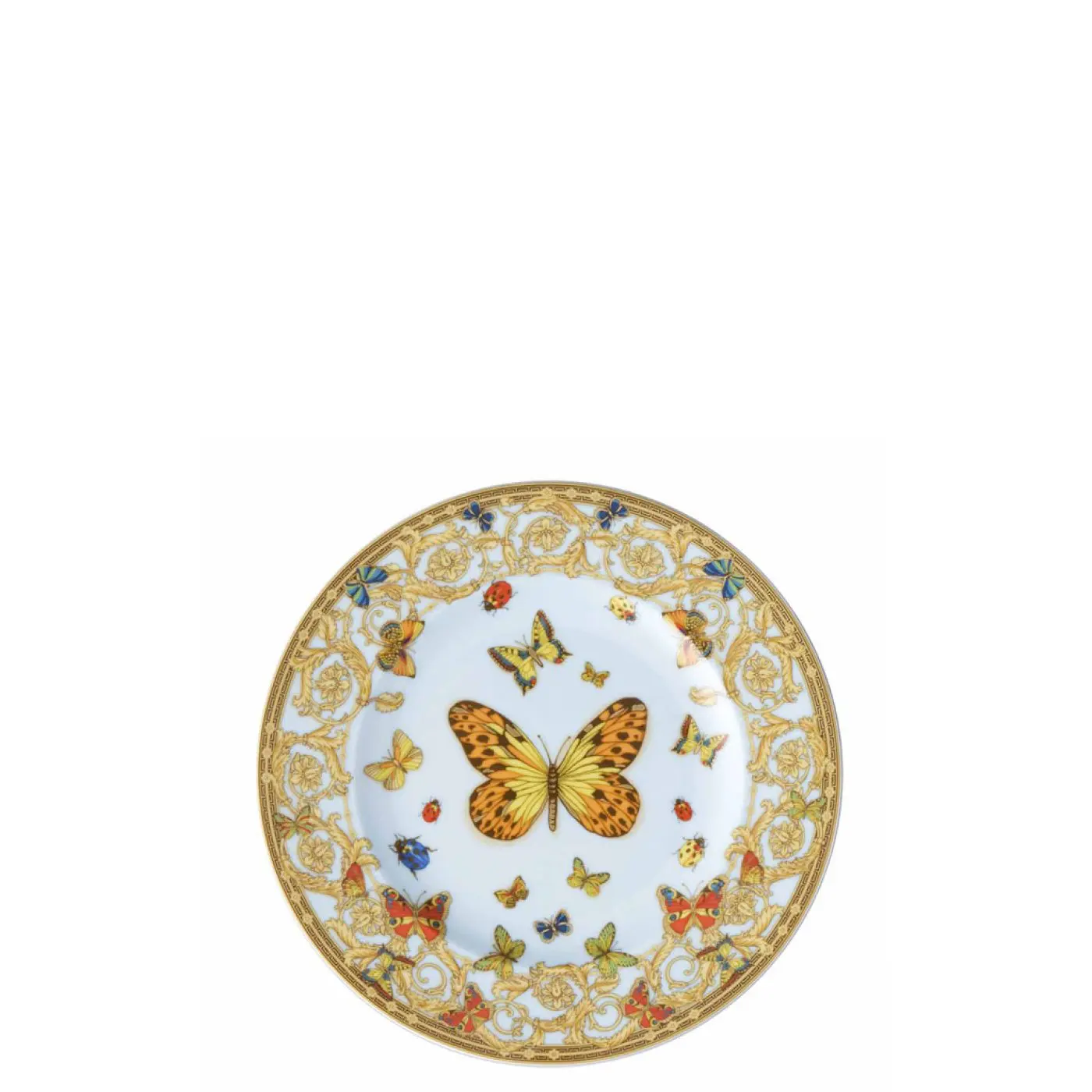 Rosenthal Versace porcelain plate decorated Le Jardin de Versace gold finishing 19300-409609-10218