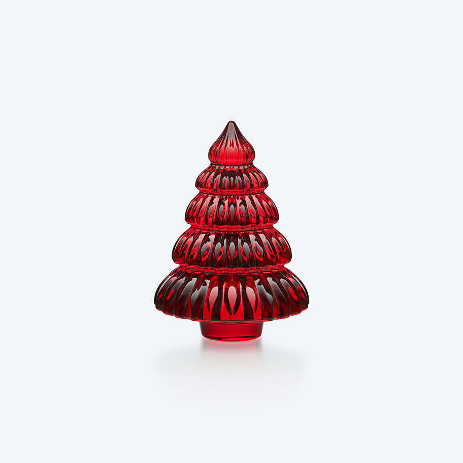 Red Crystal Baccarat Tree