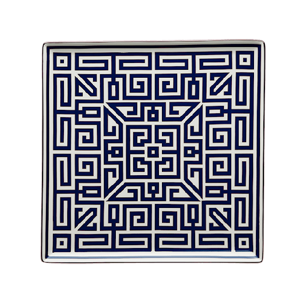 Ginori 30x30 Platte Labyrinth Zaffiro
